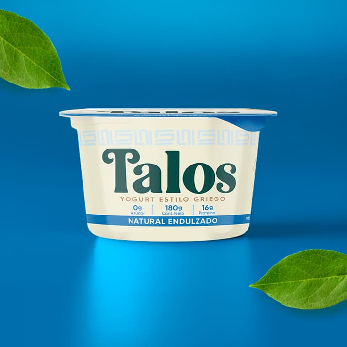 Yogurt Griego Natural Endulzado Talos - Pote 150g